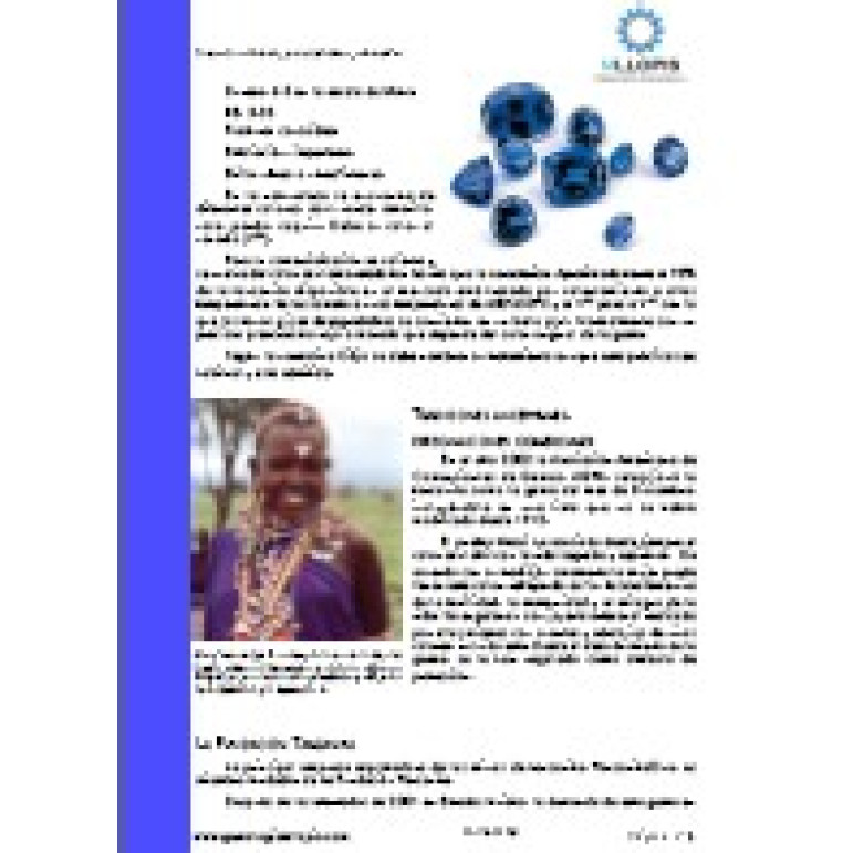 Tanzanita, Historia, escalas, tratamientos e imitaciones