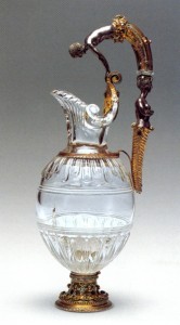 Jarra con sirena, Tesoro del Delfín. Museo del Prado. Cuarzo cristal de roca