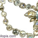 Collar isabelino de diseño floral con aguamarinas y diamantes, restaurado.
