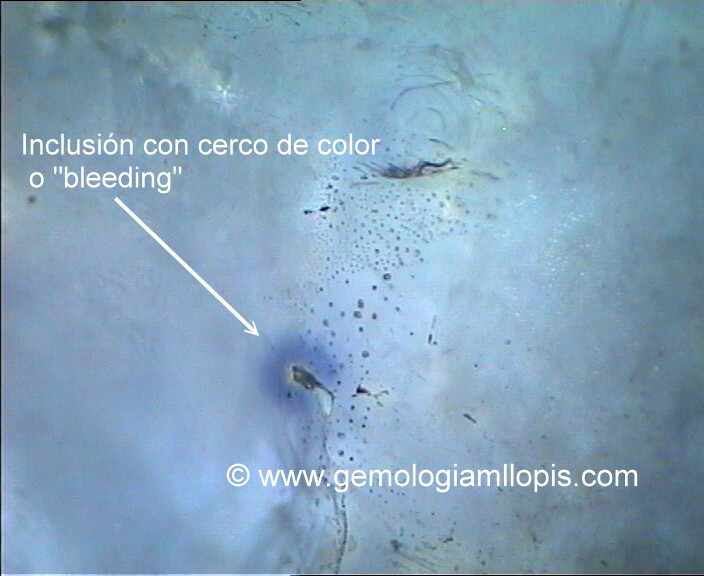 afiro tratado por difusion de berilio inclusion con cerco de color