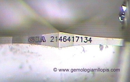 inscripcion laser en filetin de diamante
