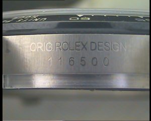 Número de referencia 116500 en un lateral de la caja